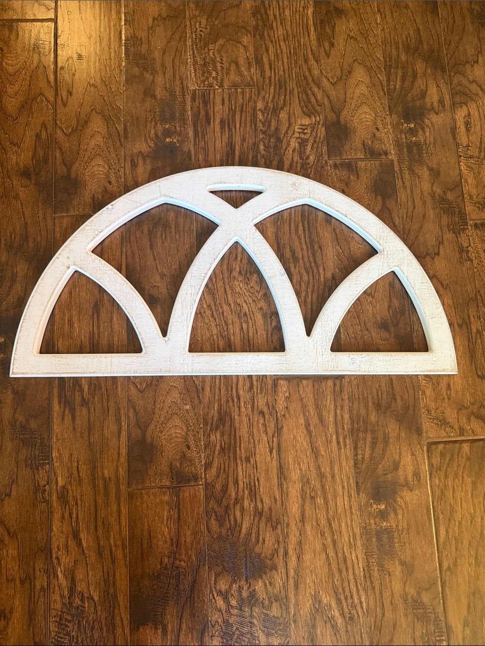 NWT!  Hobby Lobby White Distressed Window Arch Wall Decor
